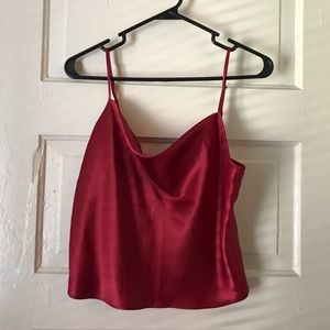 Sexy Satin Top / silky crop top MEDIUM